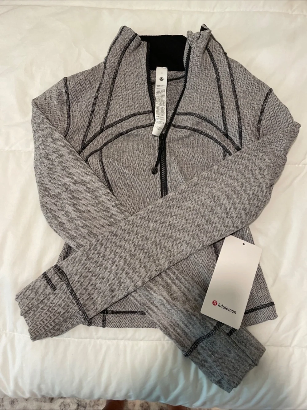 Lululemon Define Cropped Jacket Herringbone Size 4 - Picture 2 of 13